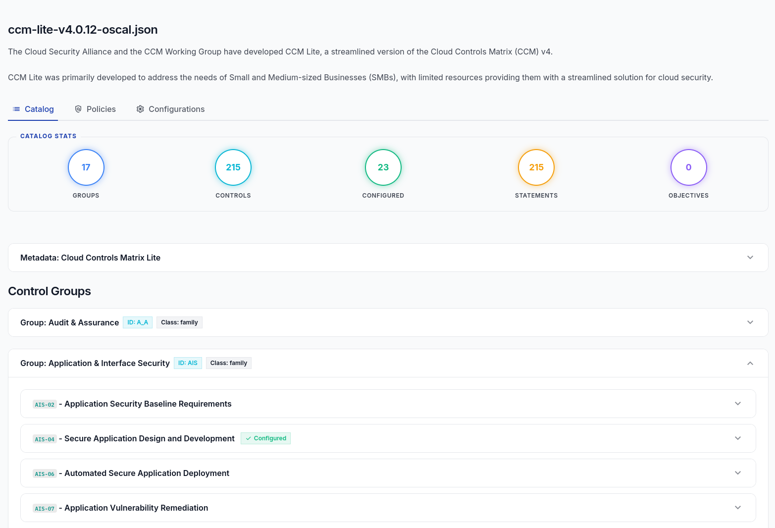 CCM Lite Compliance Dashboard